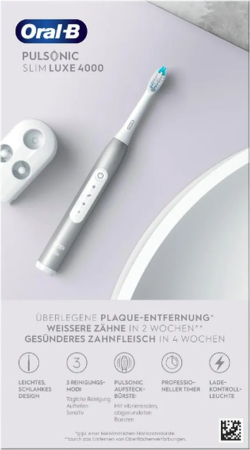 Braun Oral-B Pulsonic Slim Luxe 4000 Platin